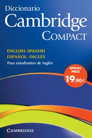 Diccionario Bilingue Cambridge Compact, Spanish.